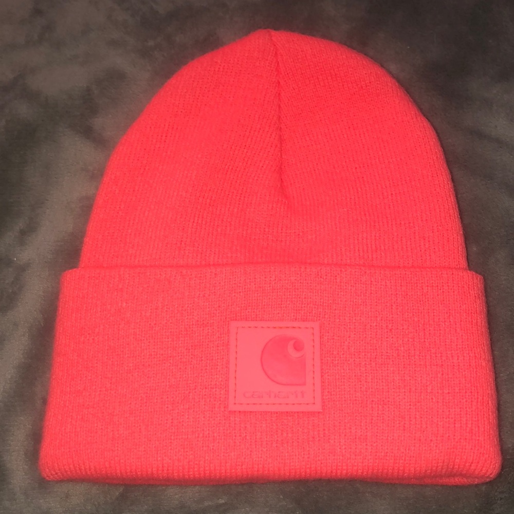 Carhartt Red Beanie Hat